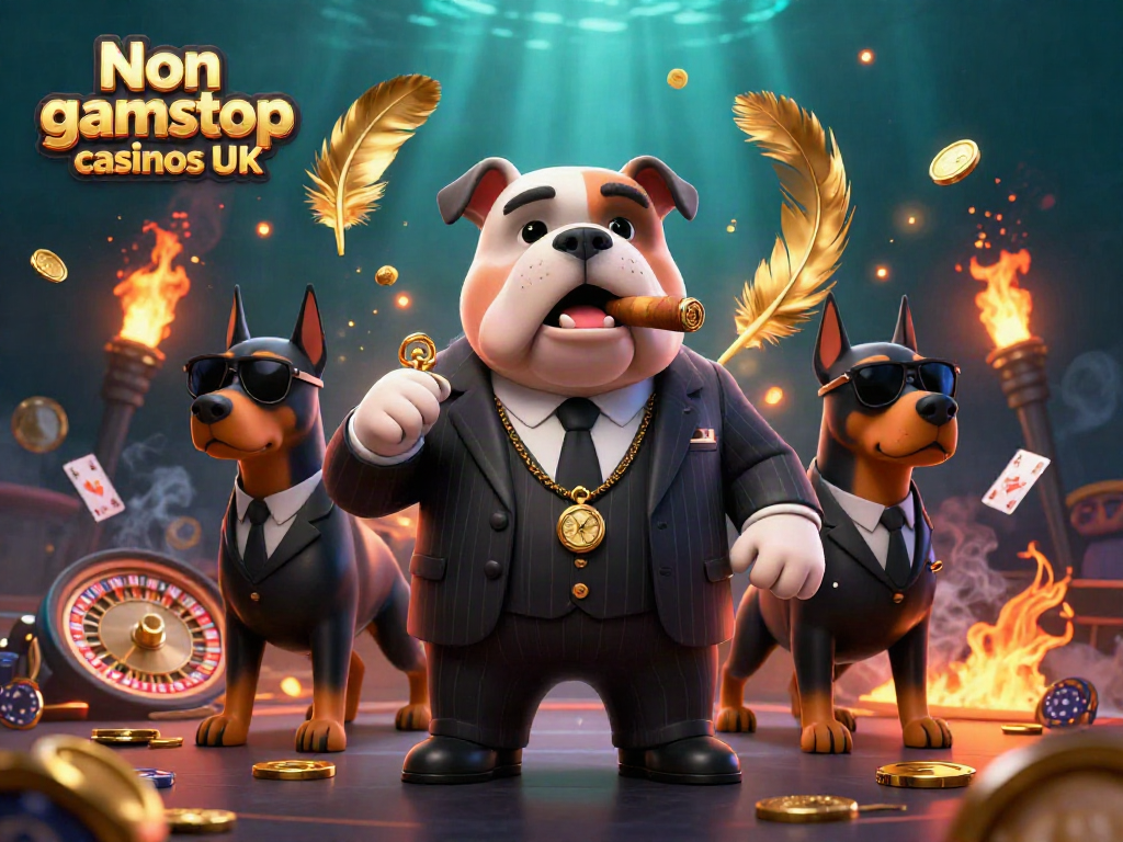 Engaging scene with characters representing Non gamstop casinos UK, showcasing live casino elements.