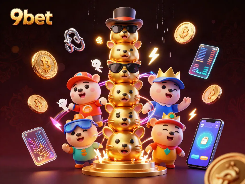 Experience thrilling gaming at 9bet featuring a spirited totem pole in a dynamic casino scene.