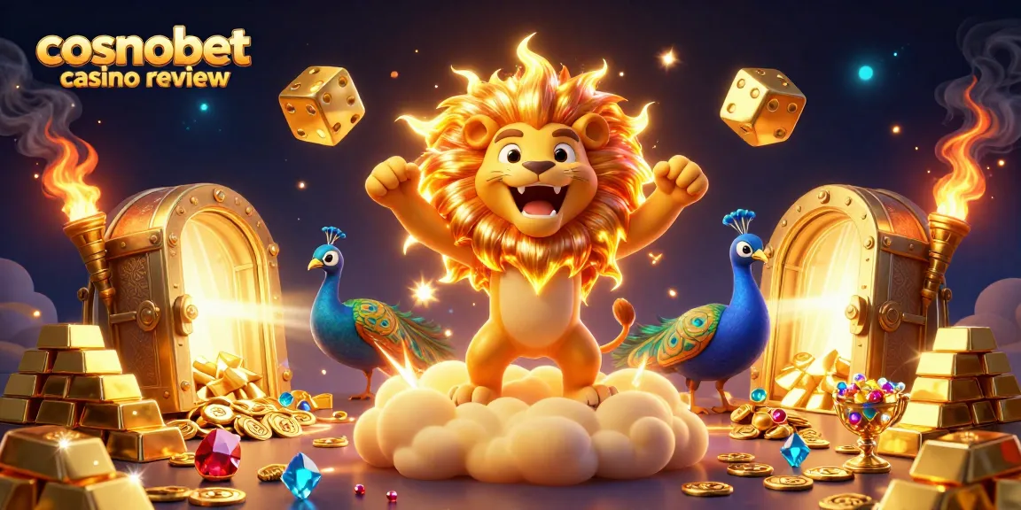 Engage with the vibrant cosmobet casino review featuring exciting 3D characters and casino elements.