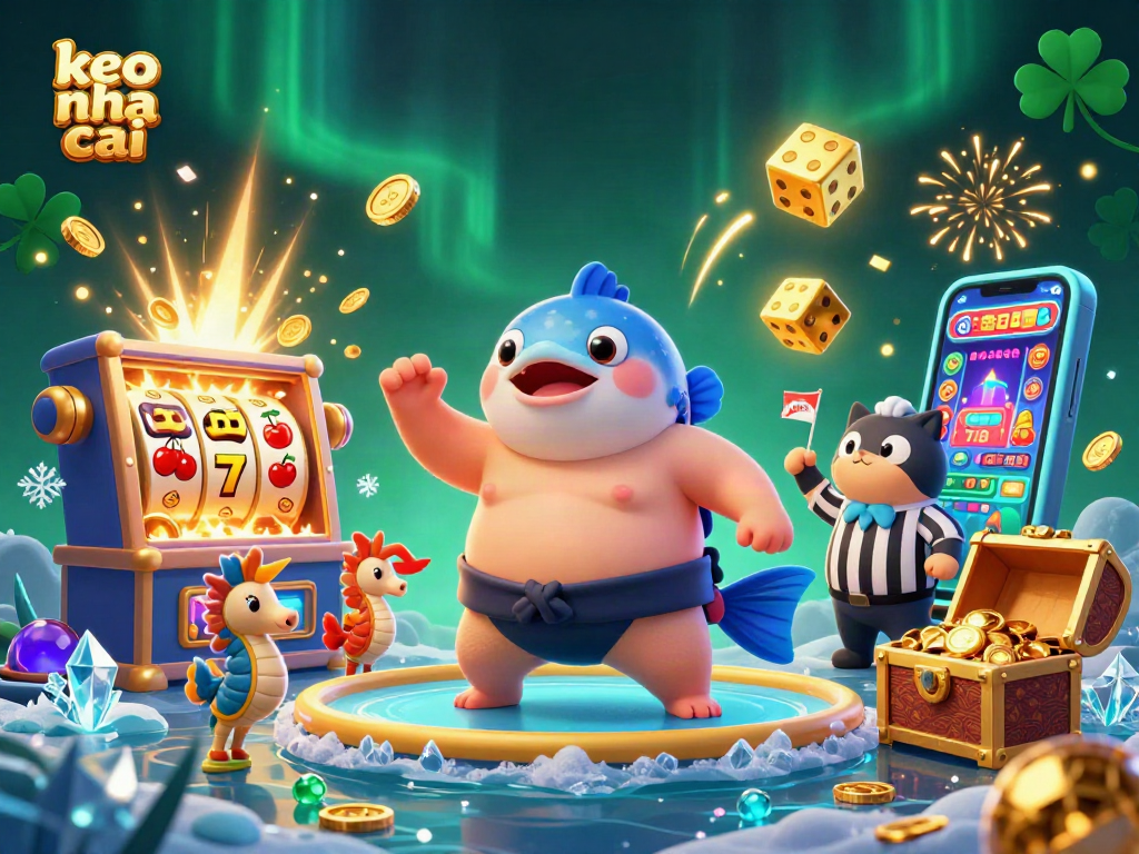 Engage in your favorite games with keo nha cai in this vibrant underwater casino scene filled with excitement.