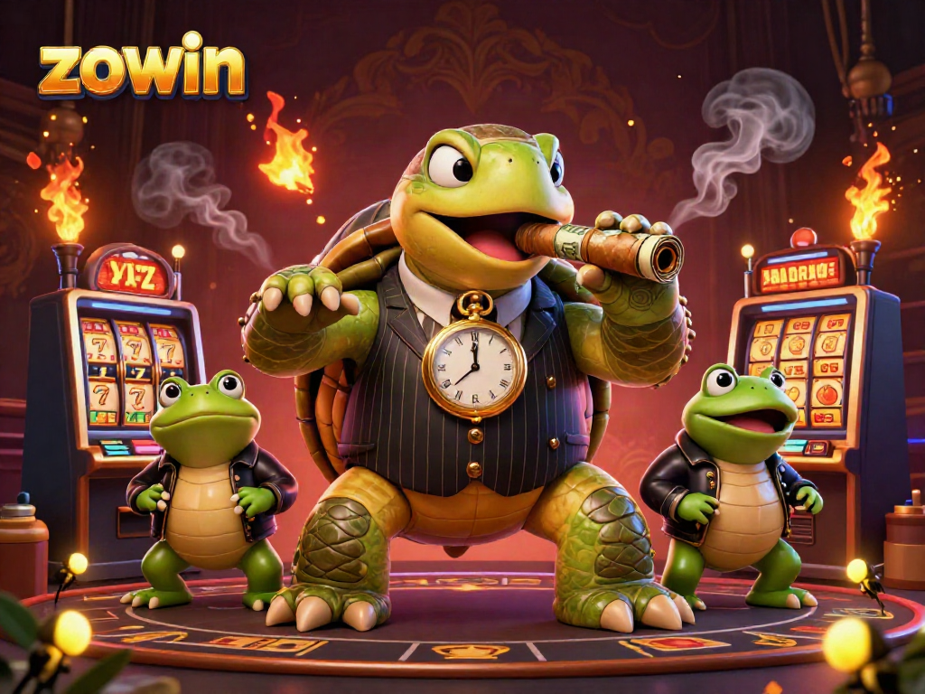 Experience the exciting slots atmosphere with Zowin's dynamic casino characters and rich visuals.