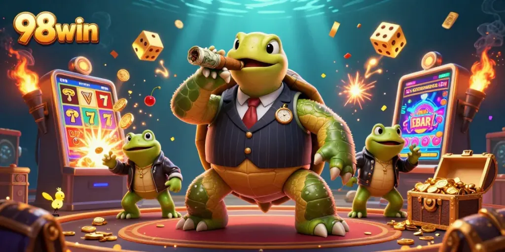 Experience the thrill of winning at 98win with vibrant casino action featuring thrilling slots and unique characters.