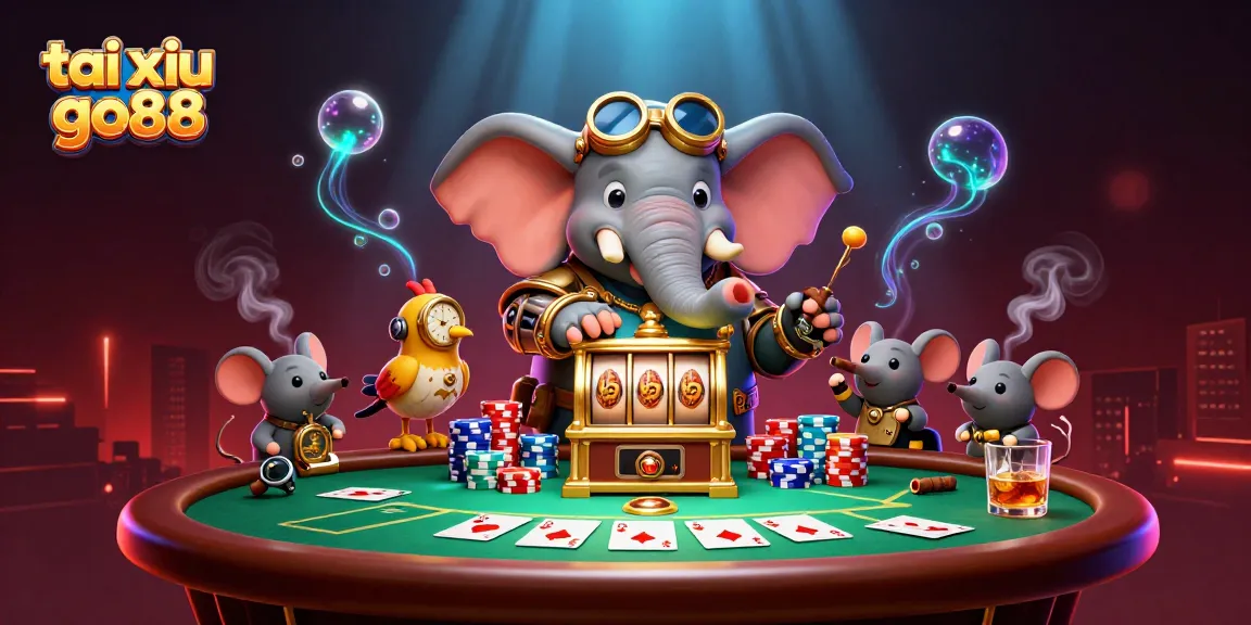 Experience thrilling gameplay in tai xiu go88 with vibrant steampunk characters and casino elements.