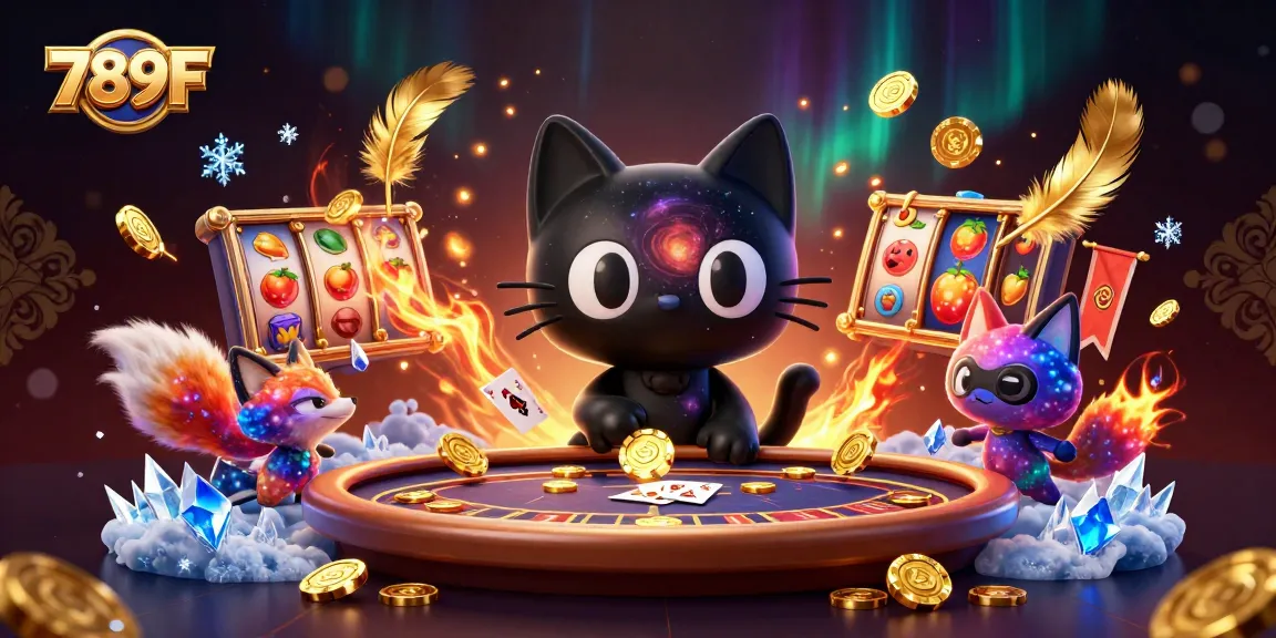 Experience winning moments at 789F casino with its vibrant slots, golden chips, and thrilling gameplay.