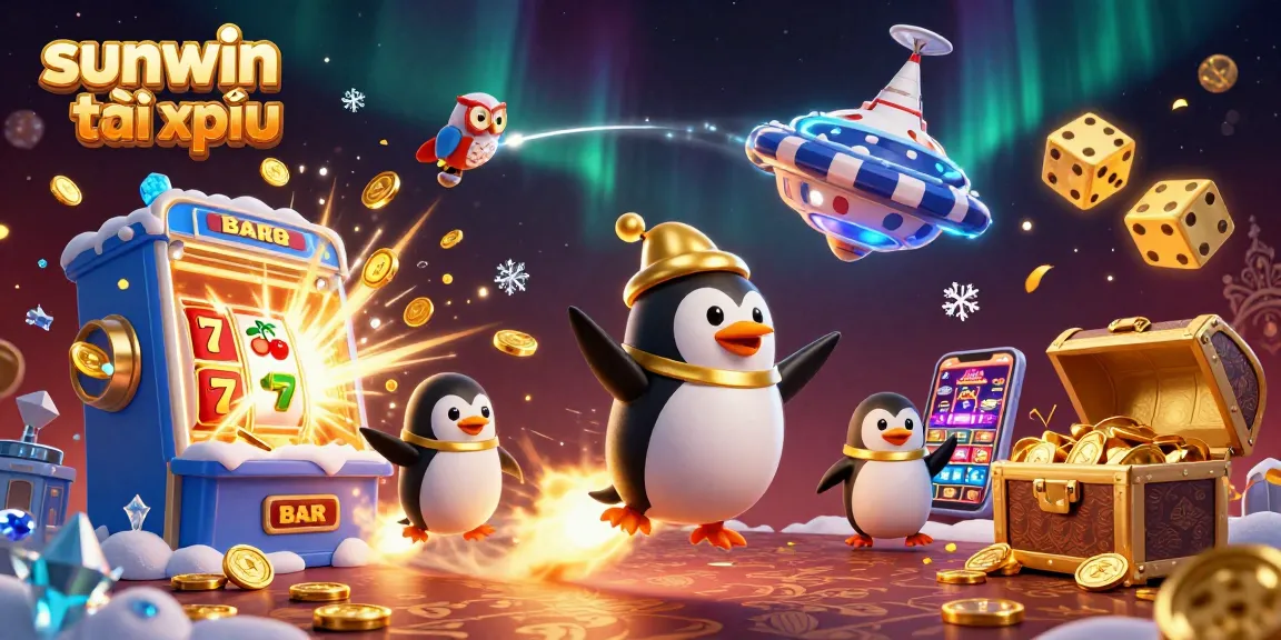 Engage with sunwin tài xỉu in a vibrant, dynamic illustration showcasing casino excitement and rewards.
