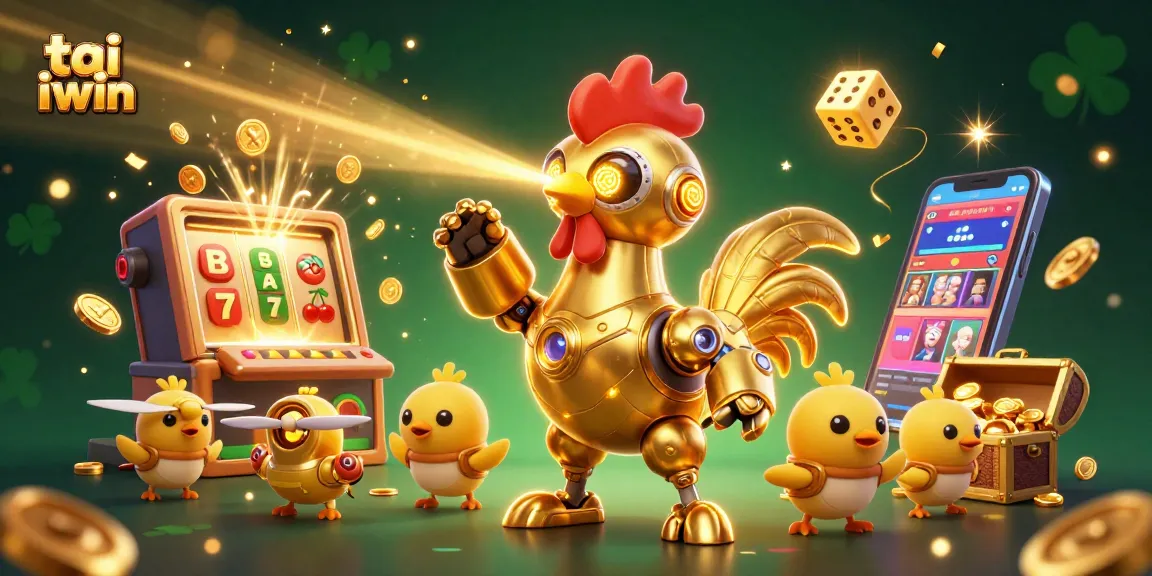 Experience the thrill of tai iwin with a vibrant 3D cartoon casino scene full of excitement.