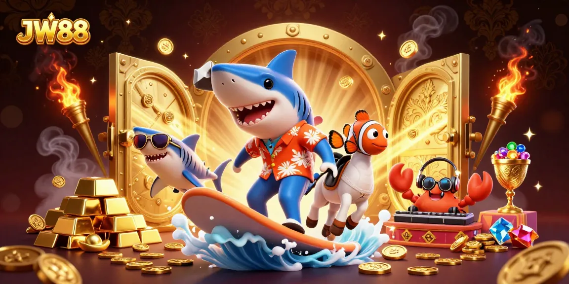Experience thrilling gaming adventures at JW88 with engaging characters and sparkling treasures!